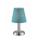 Lámpara de mesa Mats 1 luz tela turquesa - Trio