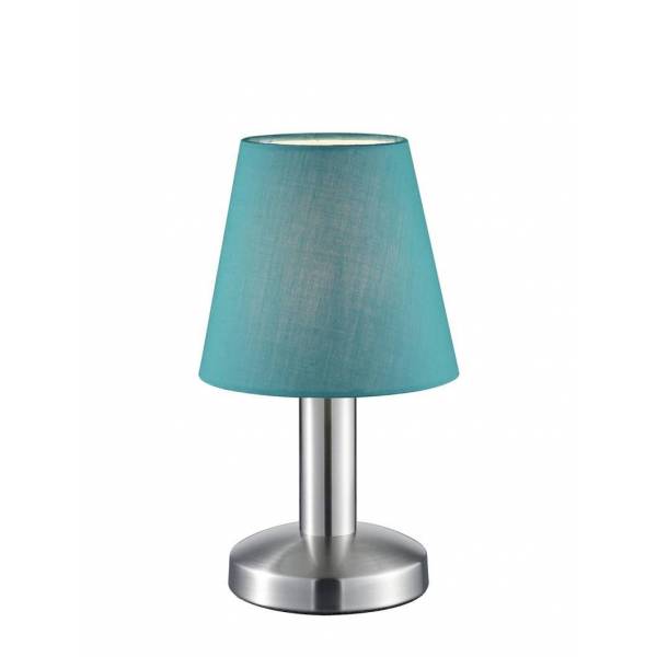 Lámpara de mesa Mats 1 luz tela turquesa - Trio