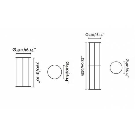 Estructura metálica Versus negro - Faro