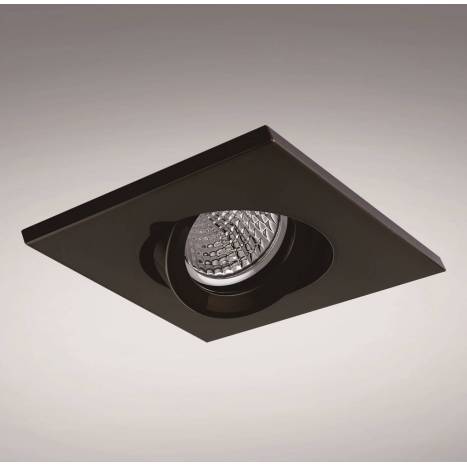 Foco empotrable NC1860SQBK cuadrado negro - YLD