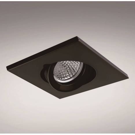 YLD NC1860SQBK recessed light black aluminium