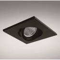 Foco empotrable NC1860SQBK cuadrado negro - YLD