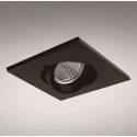 YLD NC1860SQBK recessed light black aluminium