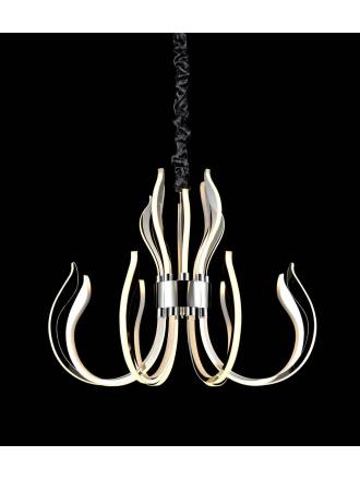 Lámpara colgante Versailles LED 155w cromo - Mantra