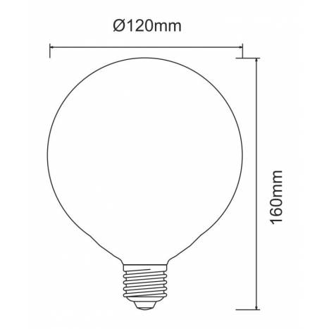 Bombilla LED 22w E27 globo - Beneito Faure