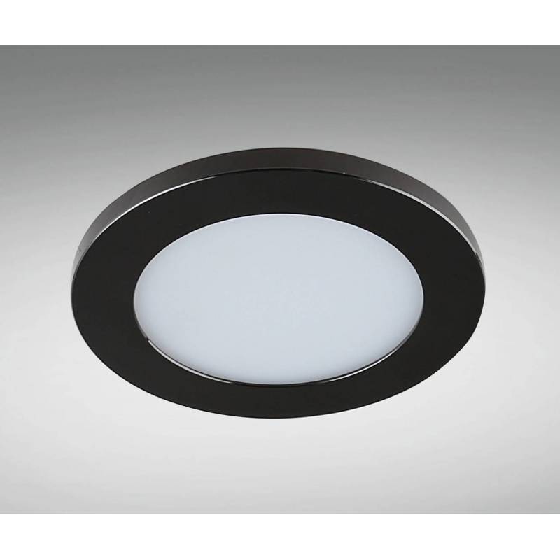 Foco empotrable LC1452W 7w LED IP44 560lm negro - YLD