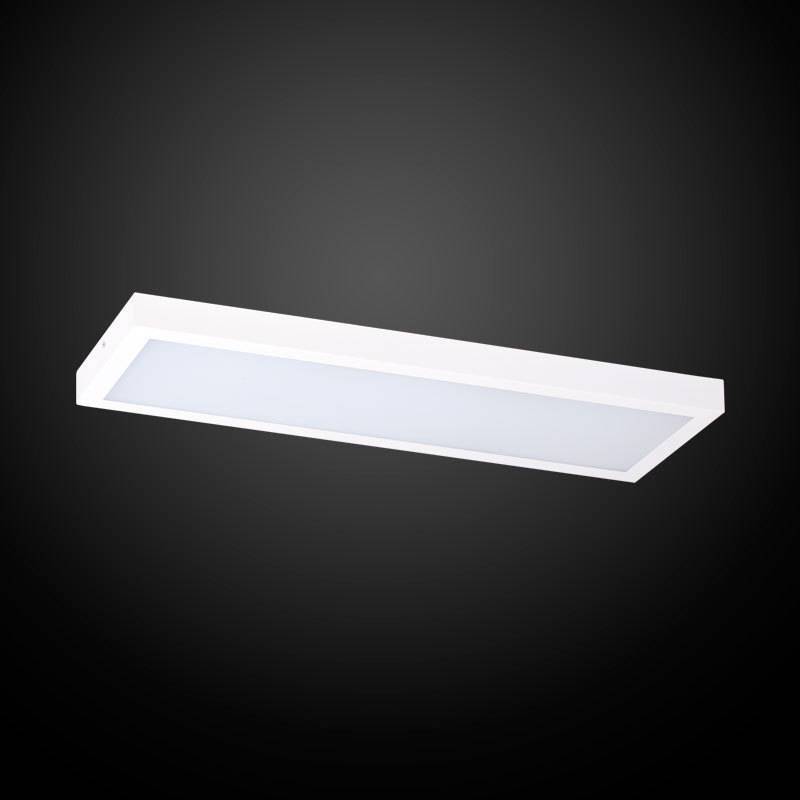 4ft IP20 Rated 36w White Linear Integrated LED Ceiling Light Fitting 3000K Warm White 