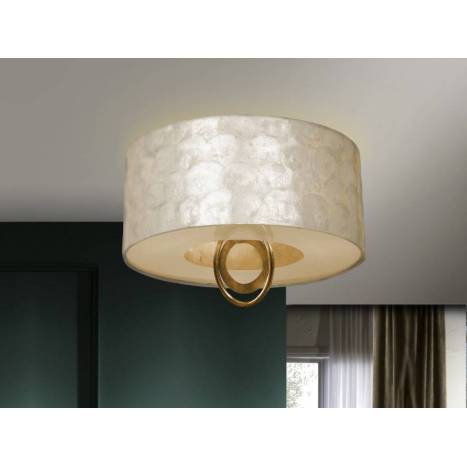 SCHULLER Eden ceiling lamp 3 lights gold leaf