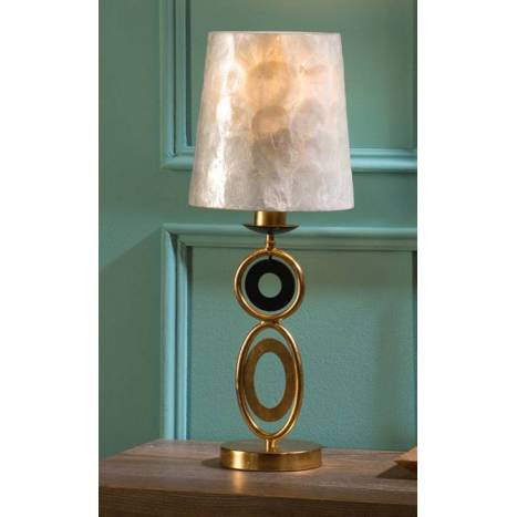 Lámpara de mesa Eden 1 luz pan de oro - Schuller