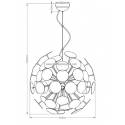 TRIO Discalgo pendant lamp 6L black