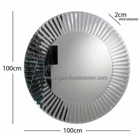 SCHULLER Zeus circular 100cm mirror wall
