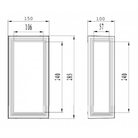 TRIO Timok wall lamp E27 LED 6w