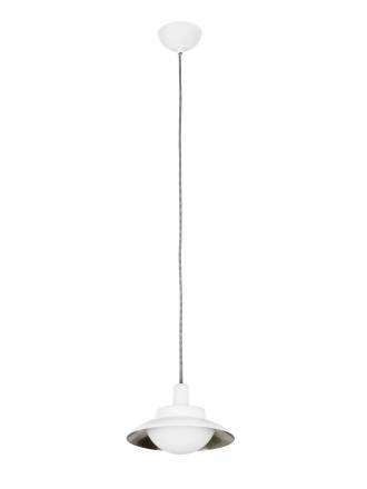 Lámpara colgante Side 1L blanco-niquel - Faro