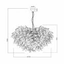 TRIO Leavy pendant lamp 70cm 1L