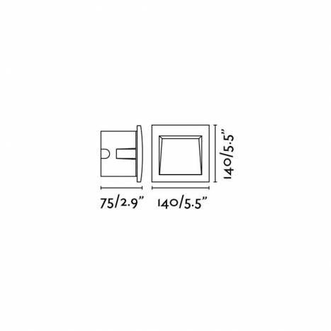 Empotrable pared Sedna-3 LED 3w - Faro