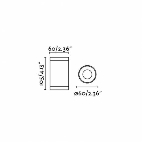 Foco de superficie Olot 1L GU10 blanco - Faro