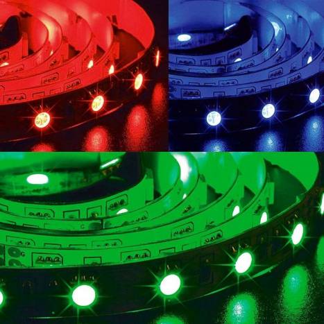 MASLIGHTING RGB LED strip 5mts 12w 60 LEDS/M 24VDC IP65