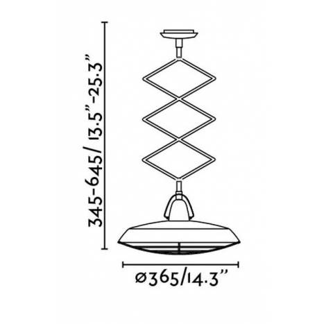 Lámpara extensible Plec 1L LED blanco - Faro