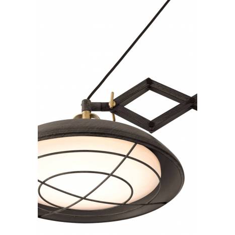Lámpara extensible Plec 2L LED marrón - Faro