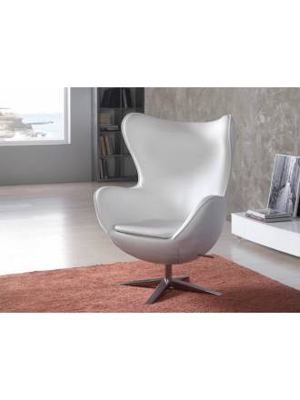 Schuller armchair Egg white