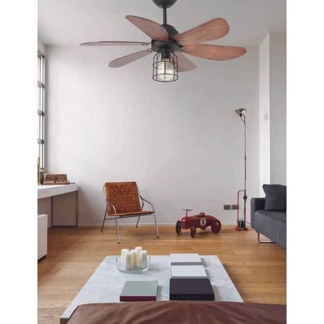 FARO Chicago ceiling fan 1L wallnut