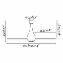FARO Mini Eterfan ceiling fan white