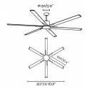 FARO Andros ceiling fan DC brown