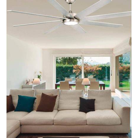 FARO Century ceiling fan LED DC nickel