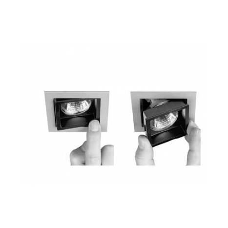 ONOK 180 square recessed light grey and black