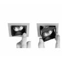 ONOK 180 square recessed light grey and black