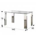 Mesa de comedor Malibu 140x80 de Schuller