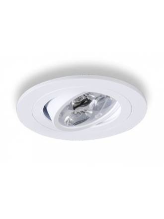 Round recessed light LED 6w Ø9cm white aluminium