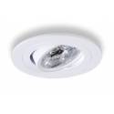 Round recessed light LED 6w Ø9cm white aluminium