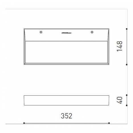 ARKOSLIGHT Rec wall lamp LED 37w