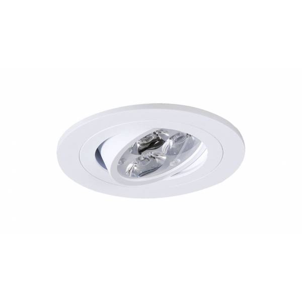 ONOK 191 round recessed light white aluminium