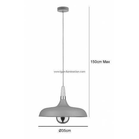 Lámpara colgante Juna 35cm 1L E27 - Paulmann