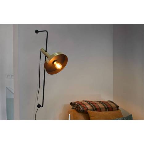 Aplique de pared Whizz oro + negro - Faro