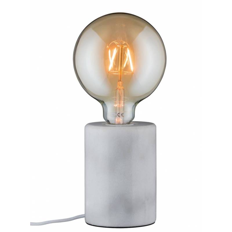 Lámpara de mesa Nordin 1L E27 blanco - Paulmann Lámpara de mesa Nordin 1L E27 blanco - Paulmann