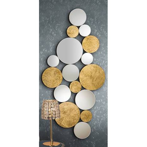 SCHULLER Cirze wall mirror gold 70x90cm