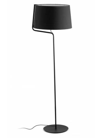 Lámpara de pie Berni 1L negro - Faro