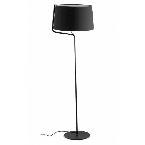 Lámpara de pie Berni 1L negro - Faro