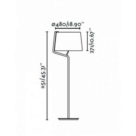 FARO Berni floor lamp 1L black