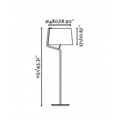 Lámpara de pie Berni 1L blanco - Faro