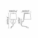 Aplique de pared Berni E27 + LED 3w blanco - Faro