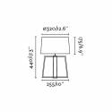 FARO Bliss 1L E27 table lamp wood