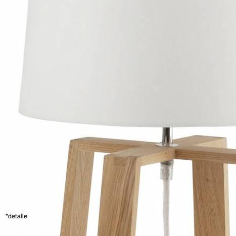 Lámpara de mesa Bliss 1L E27 madera - Faro