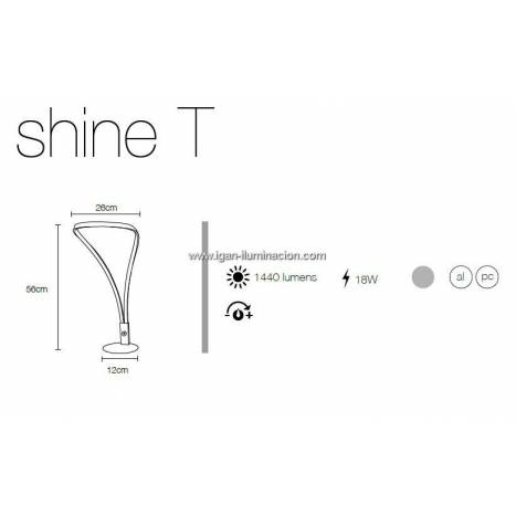 Lámpara de mesa Shine T LED 18w - Mimax