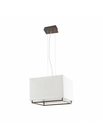 FARO Vesper 3L E27 pendant lamp brown