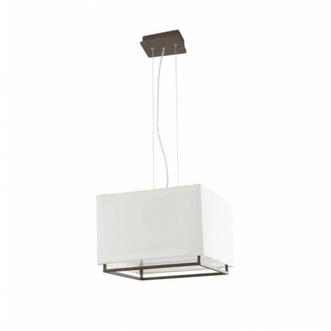 FARO Vesper 3L E27 pendant lamp brown