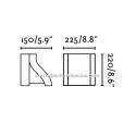 Aplique de pared Suma 2 luces - Faro